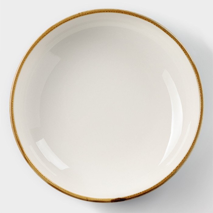 Тарелка фарфоровая глубокая Magistro «Церера», 700 мл, d=18,5 см, цвет голубой Тарелка фарфоровая глубокая Magistro «Церера», 700 мл, d=18,5 см, цвет голубой