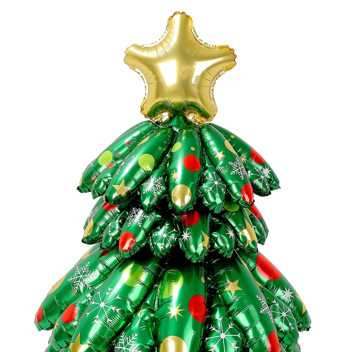 Шар фольгированный 52" &laquo;Большая объёмная новогодняя ёлка&raquo;