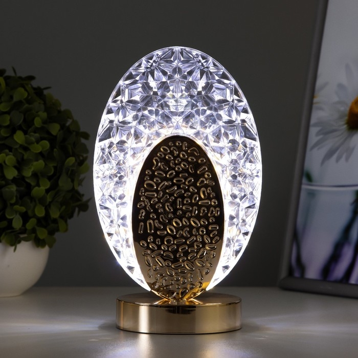Настольная лампа сенсорная Настольная лампа сенсорная "Лендис" LED 3Вт 3000-6000К USB АКБ диммер золото 9,5х13,5х22 см 102220