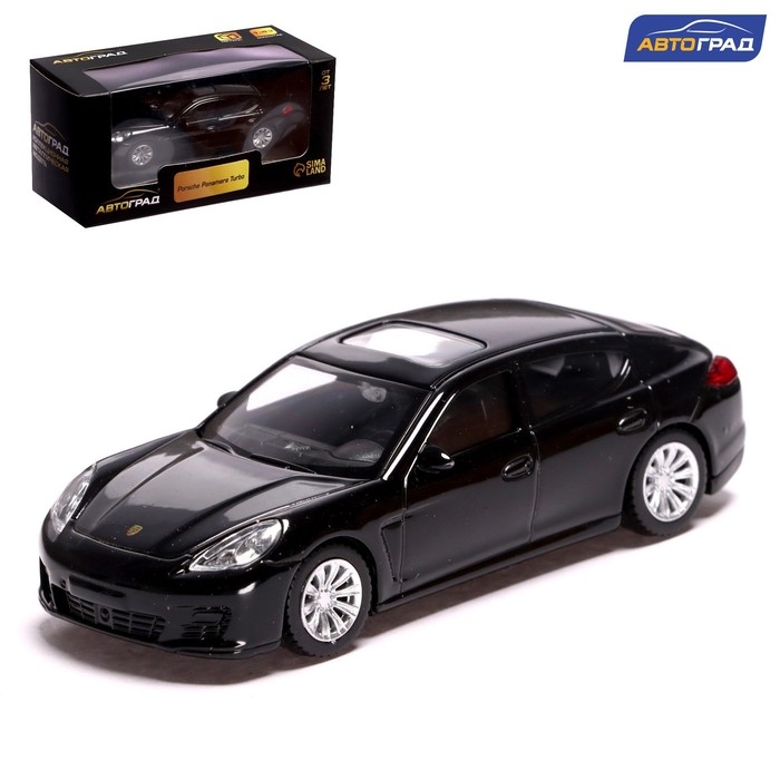 Машина металлическая PORSCHE PANAMERA TURBO, 1:43, цвет чёрный Машина металлическая PORSCHE PANAMERA TURBO, 1:43, цвет чёрный