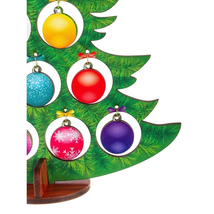 Модель из дерева «Ёлка сборная. Разноцветные шарики» Модель из дерева «Ёлка сборная. Разноцветные шарики»
