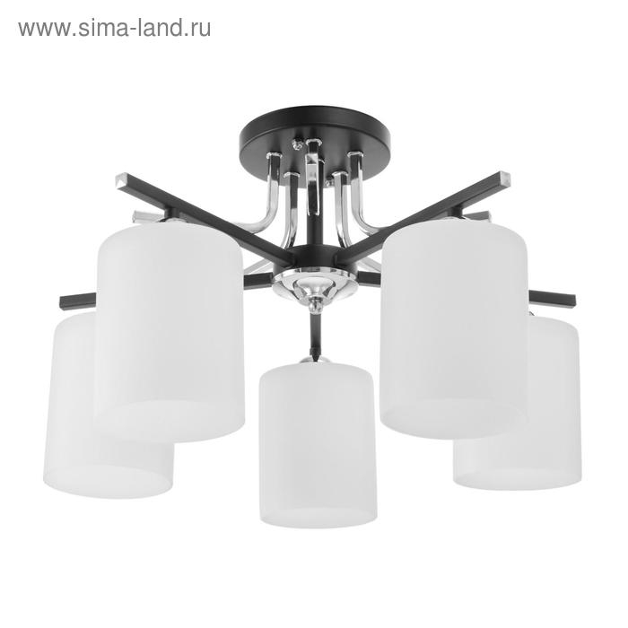 Люстра 6591193/5 E27 40Вт черный-хром 55х55х20 см BayerLux