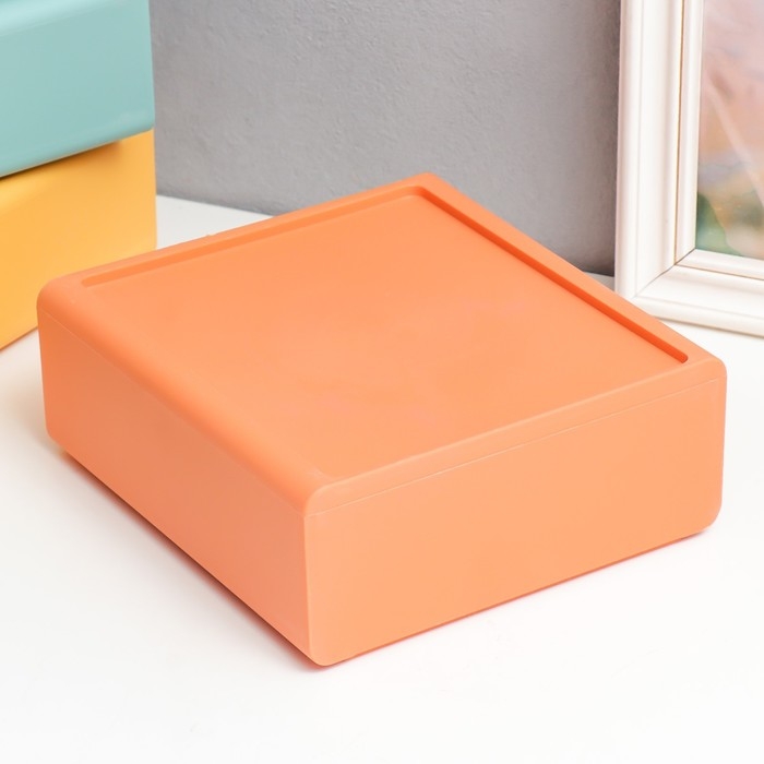 Шкатулка пластик Шкатулка пластик "Ящик" набор 4 шт 19,5х18х23,2 см