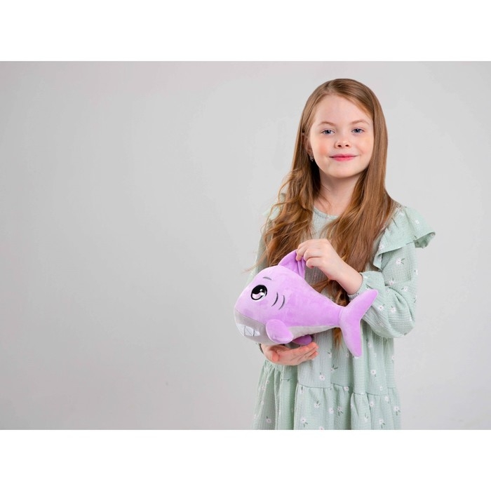 Мягкая игрушка «Акула», цвет фиолетовый, 17,5 см Мягкая игрушка «Акула», цвет фиолетовый, 17,5 см