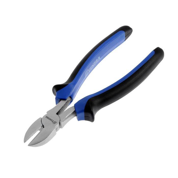 Бокорезы ТУНДРА, CrV, никелированные, двухкомпонентные рукоятки, 200 мм Бокорезы ТУНДРА, CrV, никелированные, двухкомпонентные рукоятки, 200 мм