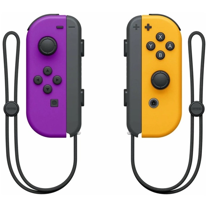 Набор контроллеров Nintendo Joy-Con, беспр,вибр, для Nintendo Switch, фиолетовый, оранжевый Набор контроллеров Nintendo Joy-Con, беспр,вибр, для Nintendo Switch, фиолетовый, оранжевый