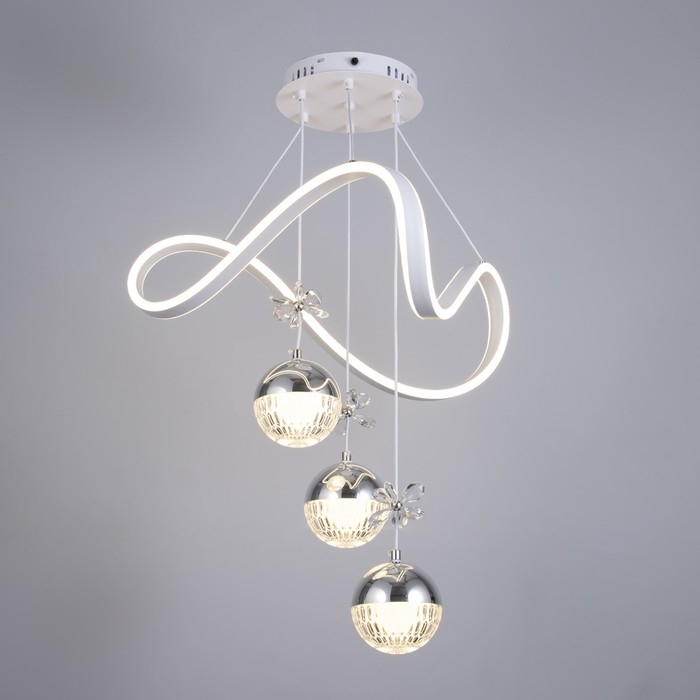 Светильник с ПДУ Светильник с ПДУ "Фиора" LED 140Вт 3000-6000К белый 49х49х15-115 см