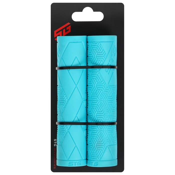 Грипсы STG Base, 126 мм, цвет голубой Грипсы STG Base, 126 мм, цвет голубой