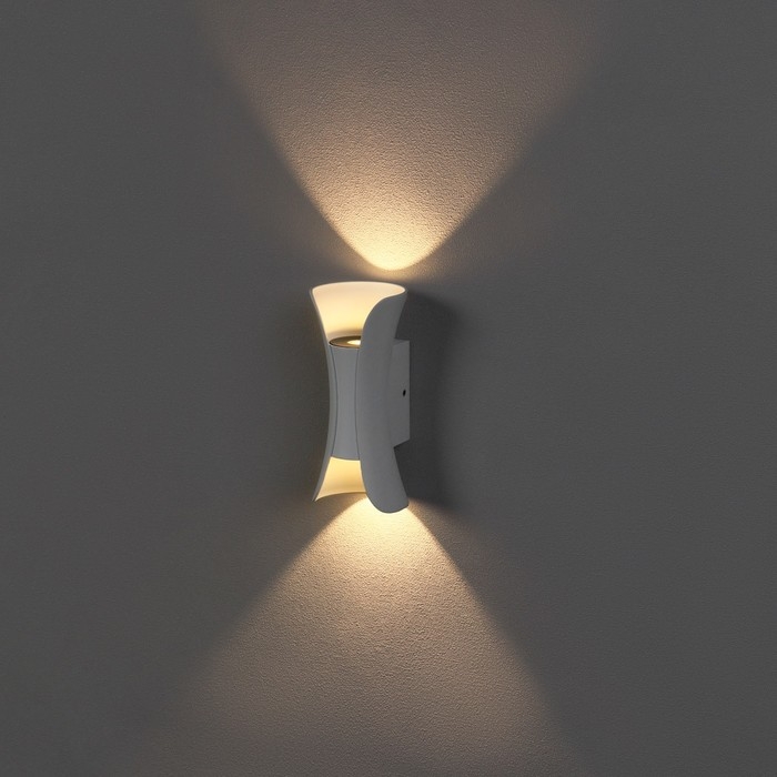 Светильник фасадный «Элегант», FSD-091, 6 Вт, 3000К, IP65, 220 В, металл, белый