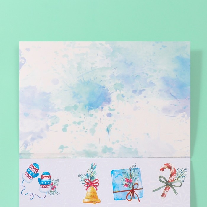 Наклейки в книжке Наклейки в книжке "Новогоднее волшебство" + 3 фона голография 20,7х14 см