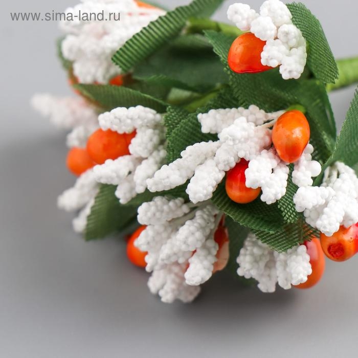 Декор для творчества Декор для творчества "Зимние цветы"МИКС 10 см (1 набор=1 букету) в букете 12 цветов