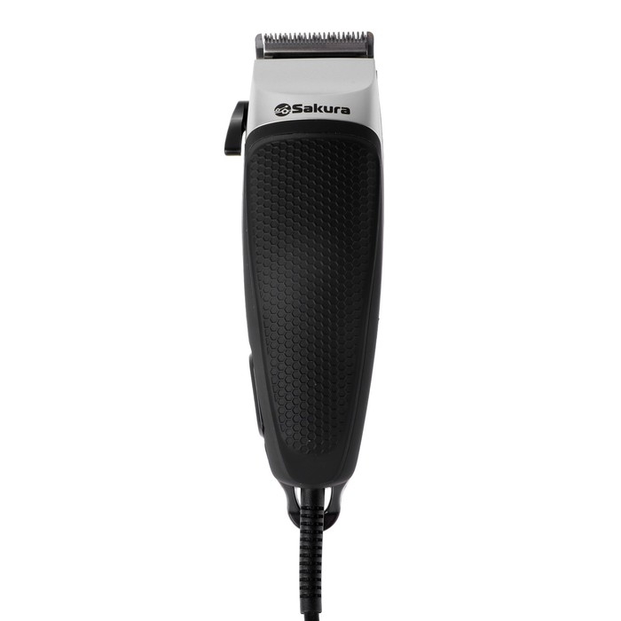 Машинка для стрижки Sakura SA-5114BK, 8 Вт, 1-12 мм, 4 насадки, 220 В, чёрная