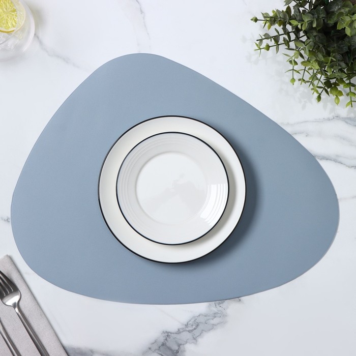 Салфетка сервировочная на стол Доляна &laquo;Тэм&raquo;, 44&times;35,5 см, цвет голубой