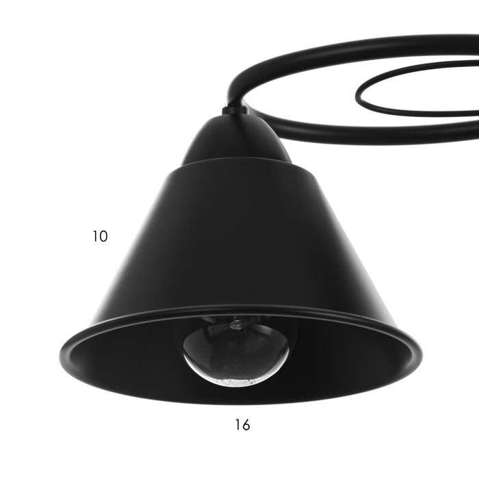 Люстра Люстра "Эдмас" 2хЕ27 40Вт черный 58х15х22 см BayerLux