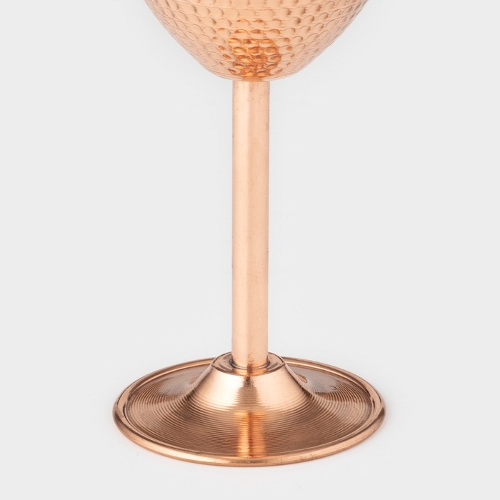 Бокал медный, 230 мл, d=8 см, h=17 см, чеканка, 1 сорт Бокал медный, 230 мл, d=8 см, h=17 см, чеканка, 1 сорт