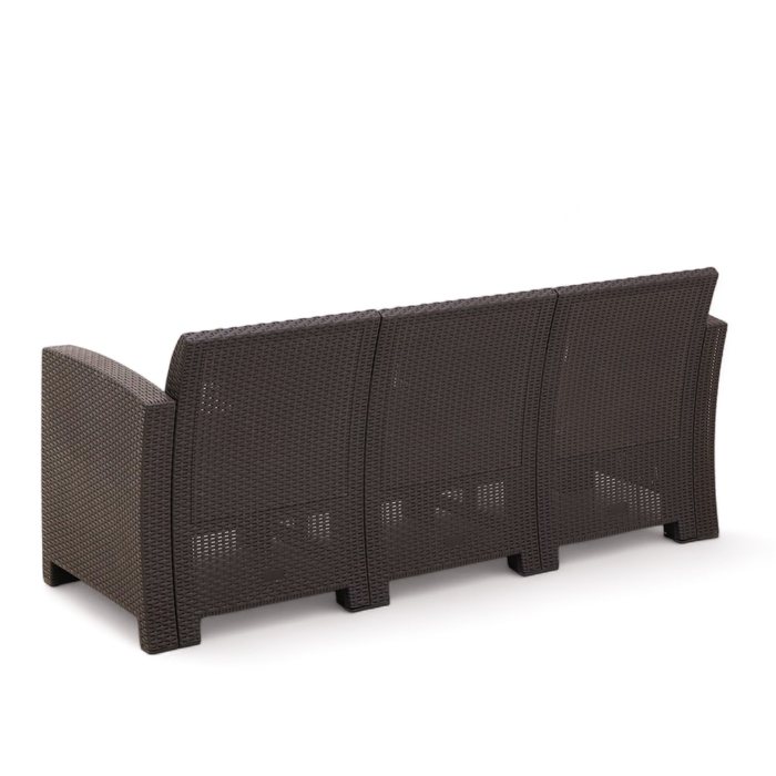Диван садовый Бора 3-х местный 172 х 66 х 76 см, венге Диван садовый Бора 3-х местный 172 х 66 х 76 см, венге