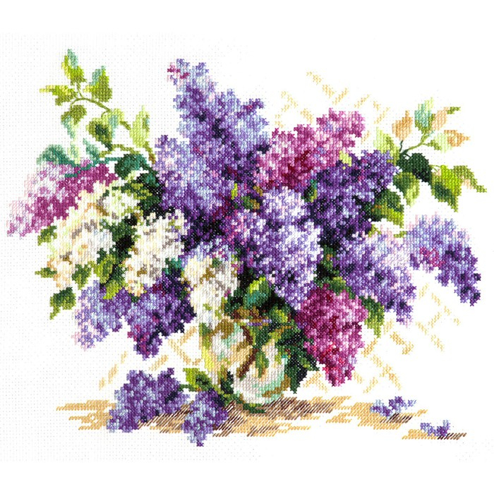 Набор для вышивания крестом «Сирень» 28 х 23 см Набор для вышивания крестом «Сирень» 28 х 23 см