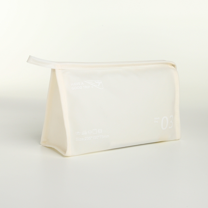 Косметичка на молнии, цвет белый Косметичка на молнии, цвет белый