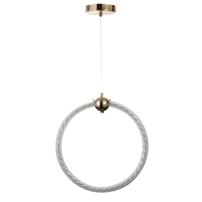 Светильник BayerLux "Круг" LED 32Вт золото 34,5х6х37-120 см