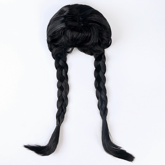 Карнавальное черное платье с белым воротником, атлас, п/э, размер 34, 134 см Карнавальное черное платье с белым воротником, атлас, п/э, размер 34, 134 см