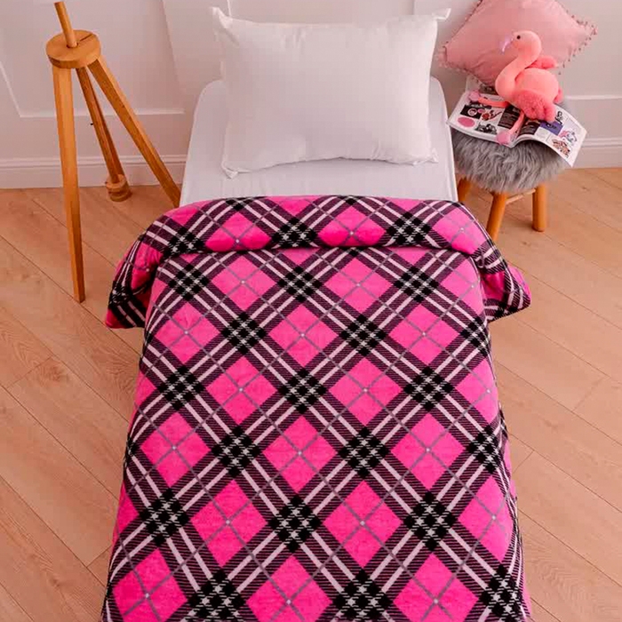 Плед Павлина FREEDom Клетка BlackPink 150х200см, аэрософт 190г/м, пэ100% Плед Павлина FREEDom Клетка BlackPink 150х200см, аэрософт 190г/м, пэ100%