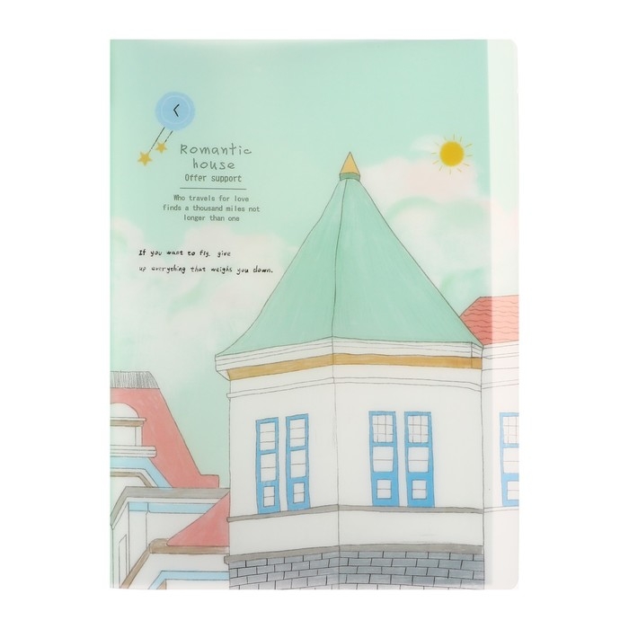 Папка формат А4, с 30 прозрачными файлами Папка формат А4, с 30 прозрачными файлами "Достопримечательность", МИКС