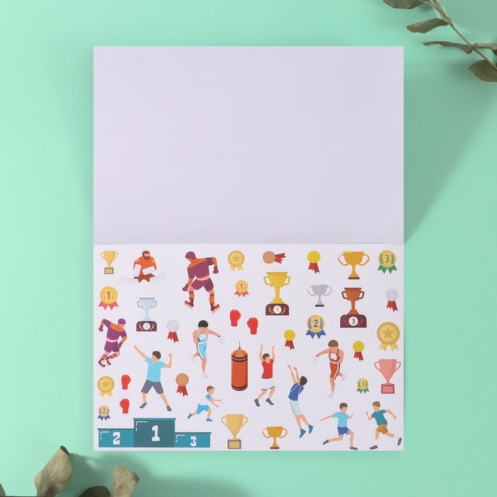 Наклейки в книжке Наклейки в книжке "Спортик" + 3 фона 20,7х14,2 см