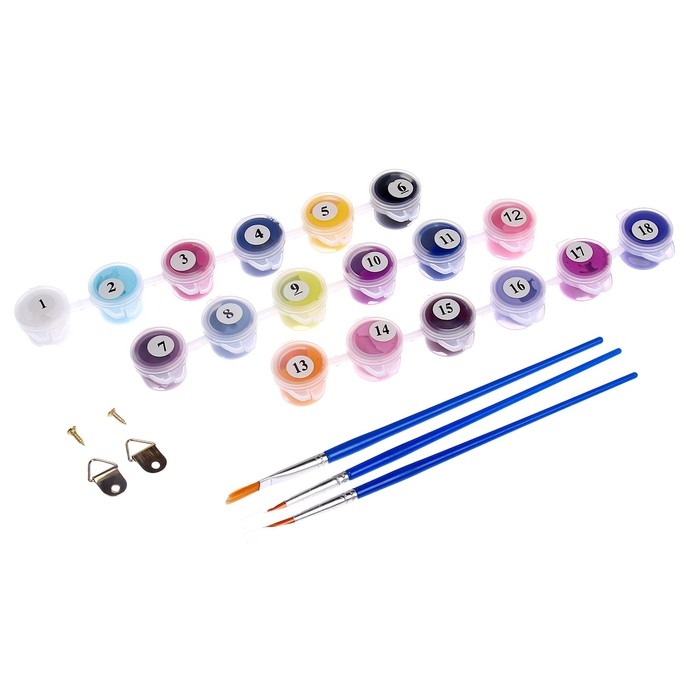 Картина по номерам на холсте с подрамником «Космический тигр», 30х40 см Картина по номерам на холсте с подрамником «Космический тигр», 30х40 см