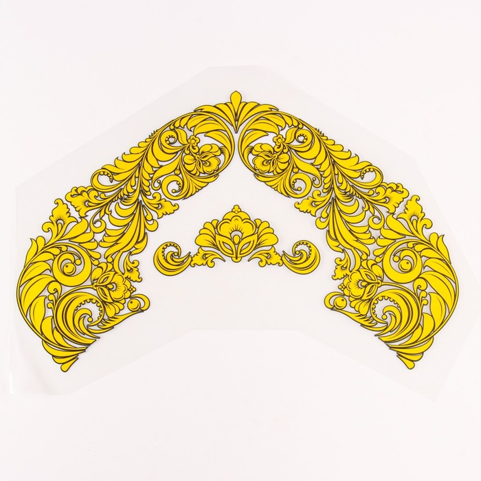 Термотрансфер «Хохлома», с серединкой, набор 10 шт., цвет золотой Термотрансфер «Хохлома», с серединкой, набор 10 шт., цвет золотой