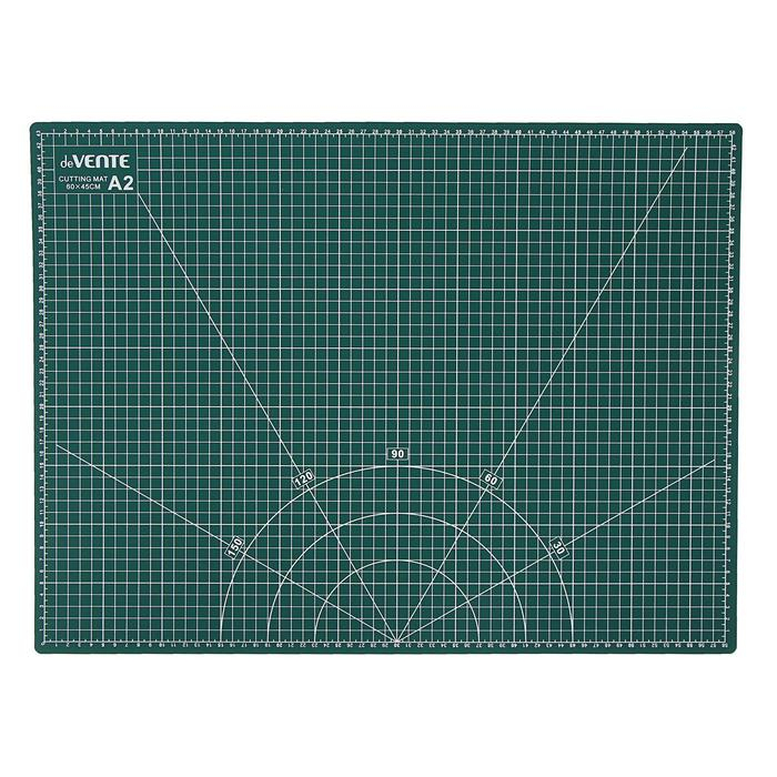 Коврик для резки макетный A2 deVENTE, 3 мм, непрорезаемый, двусторонний, трёхслойный Коврик для резки макетный A2 deVENTE, 3 мм, непрорезаемый, двусторонний, трёхслойный