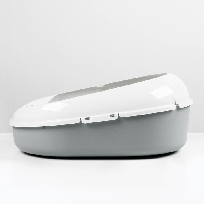 Лоток для кошачьего туалета с сеткой Cosmo (серый) Лоток для кошачьего туалета с сеткой Cosmo (серый)