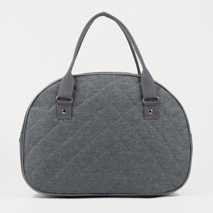 Сумка дорожная женская на молнии, наружный карман, цвет серый Сумка дорожная женская на молнии, наружный карман, цвет серый