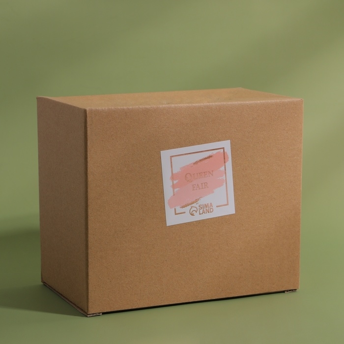 Органайзер для ватных палочек и дисков «BAMBOO», с крышкой, 12 × 8,5 × 11 см, в картонной коробке, цвет прозрачный/коричневый