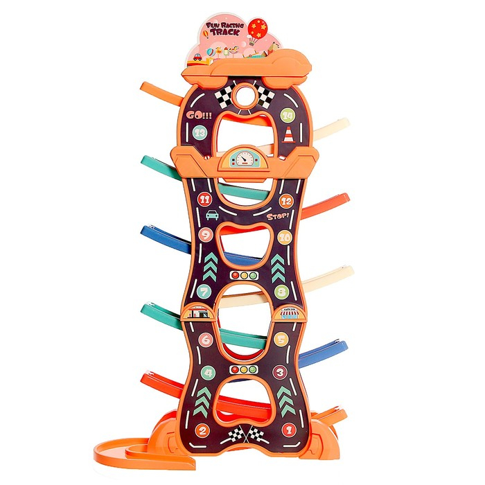 Автотрек развивающий «Гонки по склону», цвет МИКС Автотрек развивающий «Гонки по склону», цвет МИКС