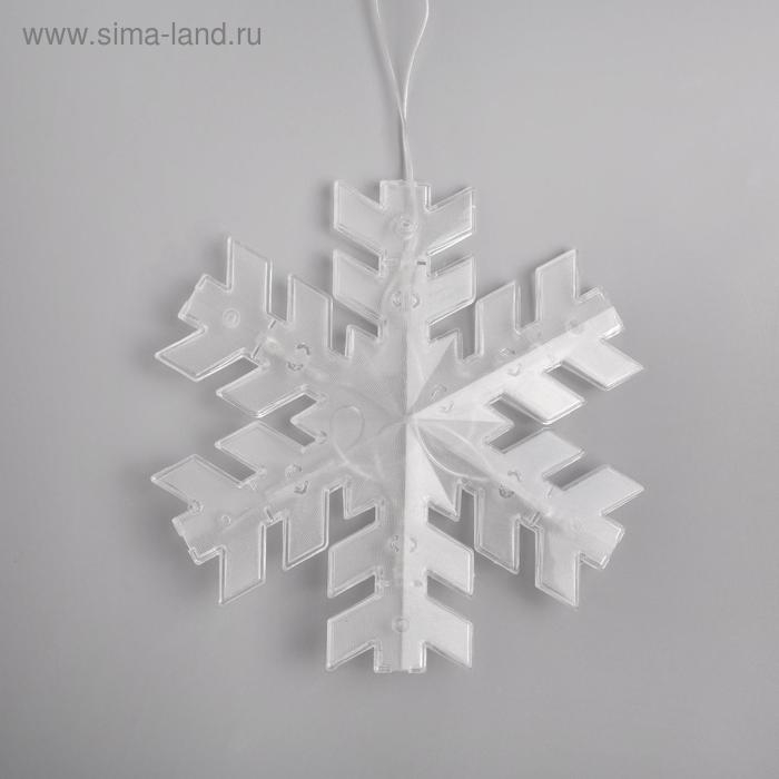 Гирлянда «Нить» 2 м с насадками «Снежинка матовая», IP20, прозрачная нить, 36 LED, свечение синее, 220 В Гирлянда «Нить» 2 м с насадками «Снежинка матовая», IP20, прозрачная нить, 36 LED, свечение синее, 220 В