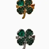 Брошь &laquo;Клевер&raquo;, МИКС, (неделимая фасовка 12 шт. цена за шт.)