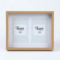 Фоторамка мдф на 2 фото &laquo;Время для счастья&raquo; 10&times;15 см, стеклянный экран