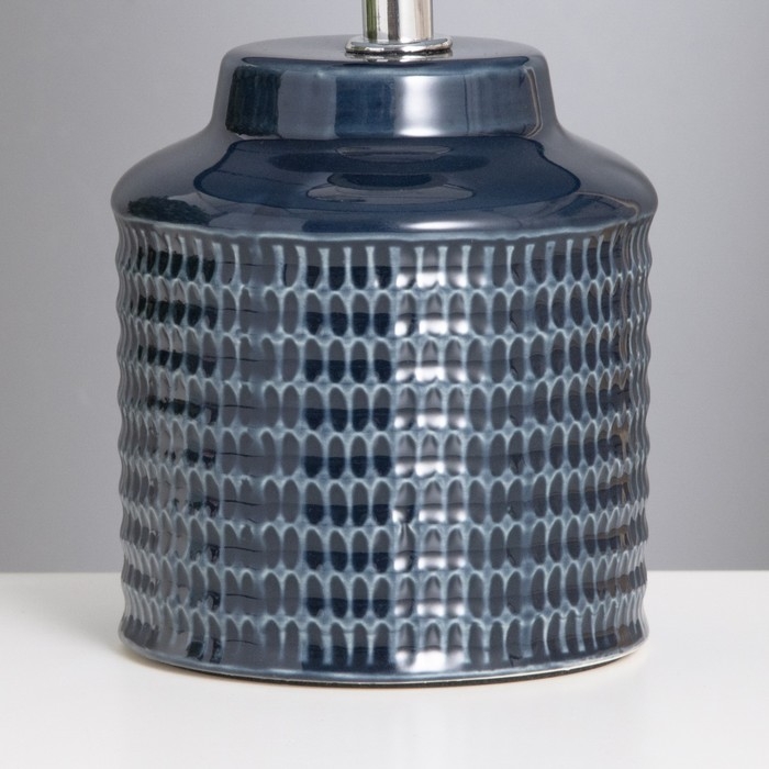 Лампа настольная Лампа настольная "Катрина" 1х40Вт Е14 синий 13х13х25см