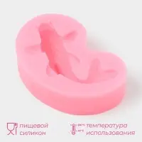 Молд Доляна &laquo;Рыбка&raquo;, силикон, 7.2&times;4.7&times;2.3 см, розовый