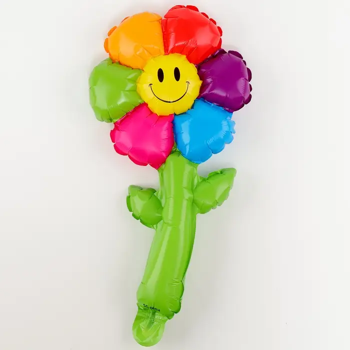 Шар полимерный 16 Шар полимерный 16" «Цветик семицветик со стебельком»