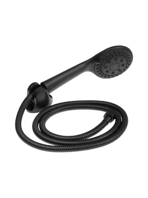 Смеситель для ванны ZEIN Z3838, однорычажный, душевой набор, лейка 5 режимов, черный