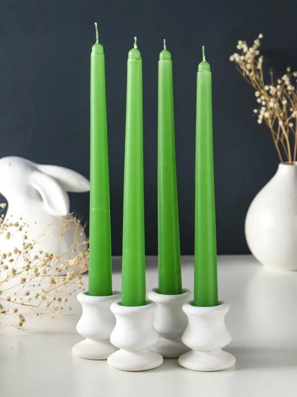 Набор: свечи ароматические конические 2.2&times;24 см, 4 шт., 50 г, 8 ч, жасмин