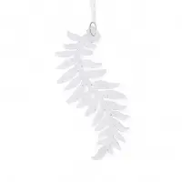 Ёлочная игрушка &laquo;Зимнее волшебство. Морозная ветвь&raquo;, 4.5&times;13 см, белый