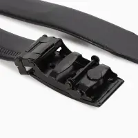 Ремень мужской, ширина 3.5 см, пряжка автомат, чёрный, МИКС