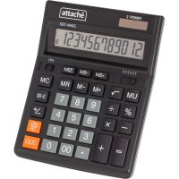 Калькулятор настольный Attache&nbsp; SDC-444S 12-разрядный черный 206х158х33мм