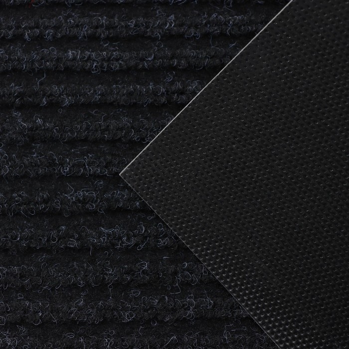 Коврик влаговпитывающий придверный с окантовкой Доляна «Стандарт», 40×60 см, цвет чёрный Коврик влаговпитывающий придверный с окантовкой Доляна «Стандарт», 40×60 см, цвет чёрный