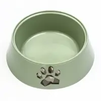 Миска для кошек &laquo;Мур-мяу&raquo;, 300 мл, 14.5&times;14.5&times;4 см, пластик, цвет фисташковый