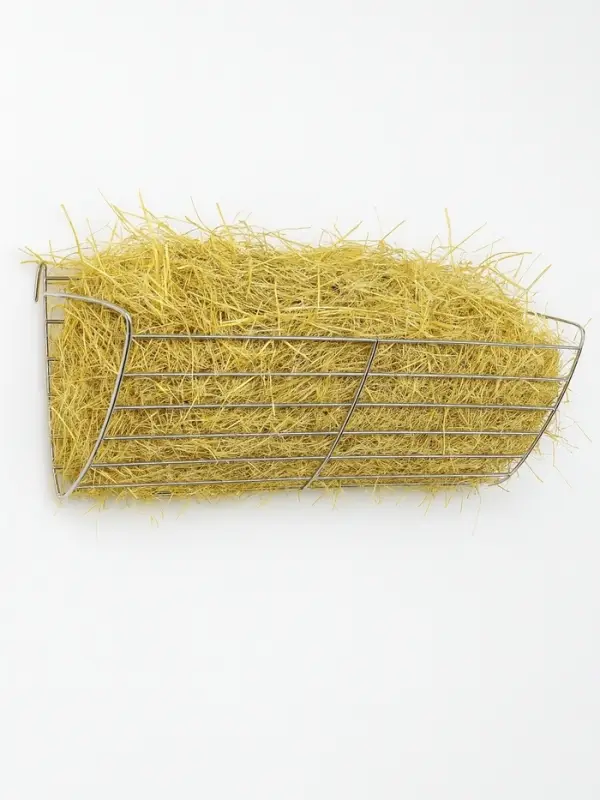 Кормушка для сена, 28&times;9&times;10 см, металл, серебристая