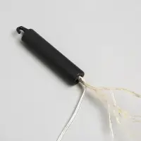 Гирлянда &laquo;Конский хвост&raquo; 10 нитей по 1 м, IP20, серебристая нить, 100 LED, свечение белое, 12 В