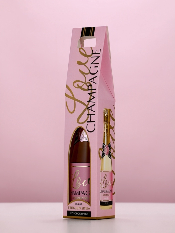 Гель для душа во флаконе шампанское Love Champagne, 250 мл, Новый Год Гель для душа во флаконе шампанское Love Champagne, 250 мл, Новый Год